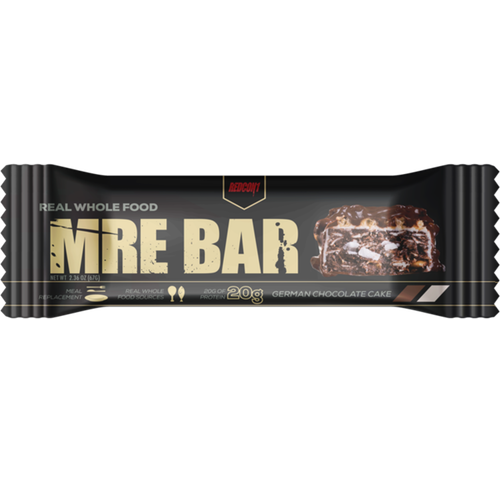 Redcon1 MRE Meal Replacement Bar - 1 Bar German Chocolate Cake - Protein Bars - Hyperforme.com