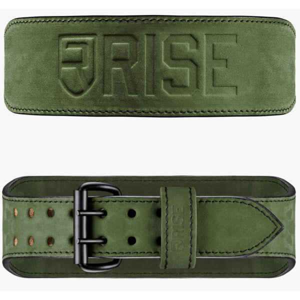 Rise 7mm Old School Leather Belt Army Green / Small (24-29) - Apparel & Accessories - Hyperforme.com
