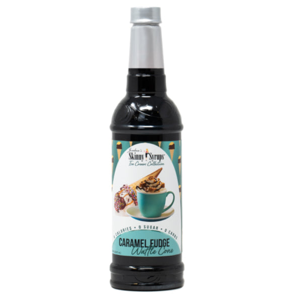 Skinny Mixes Sugar Free Syrup - 750ml Caramel Fudge Waffle Cone - Flavors & Spices - Hyperforme.com
