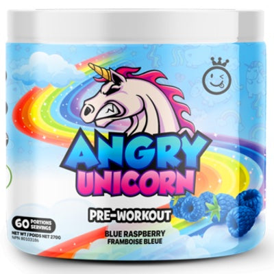 Yummy Sports Angry Unicorn - 60 Servings Blue Raspberry - Pre-Workout - Hyperforme.com