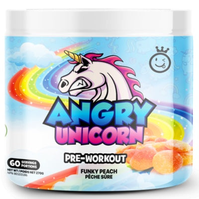 Yummy Sports Angry Unicorn - 60 Servings Funky Peach - Pre-Workout - Hyperforme.com