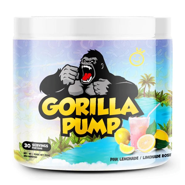 Yummy Sports Gorilla Pump - 30 Servings Pink Lemonade - Nitric Oxide Supplements - Hyperforme.com