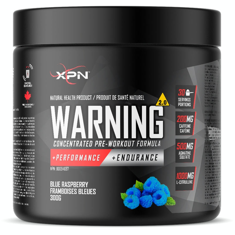 XPN Pre-Workout Warning 2.0 - 30 Servings Blue Raspberry - Pre-Workout - Hyperforme.com