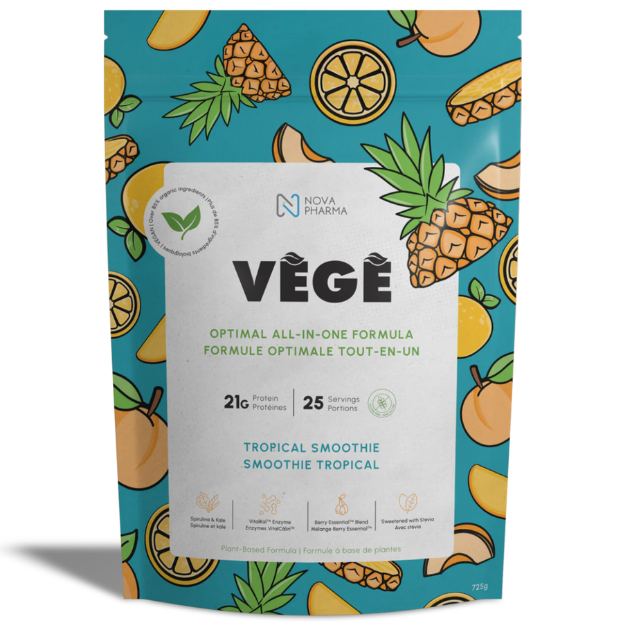 Nova Pharma Vege Protein 725g Tropical Smoothie plant protein powder