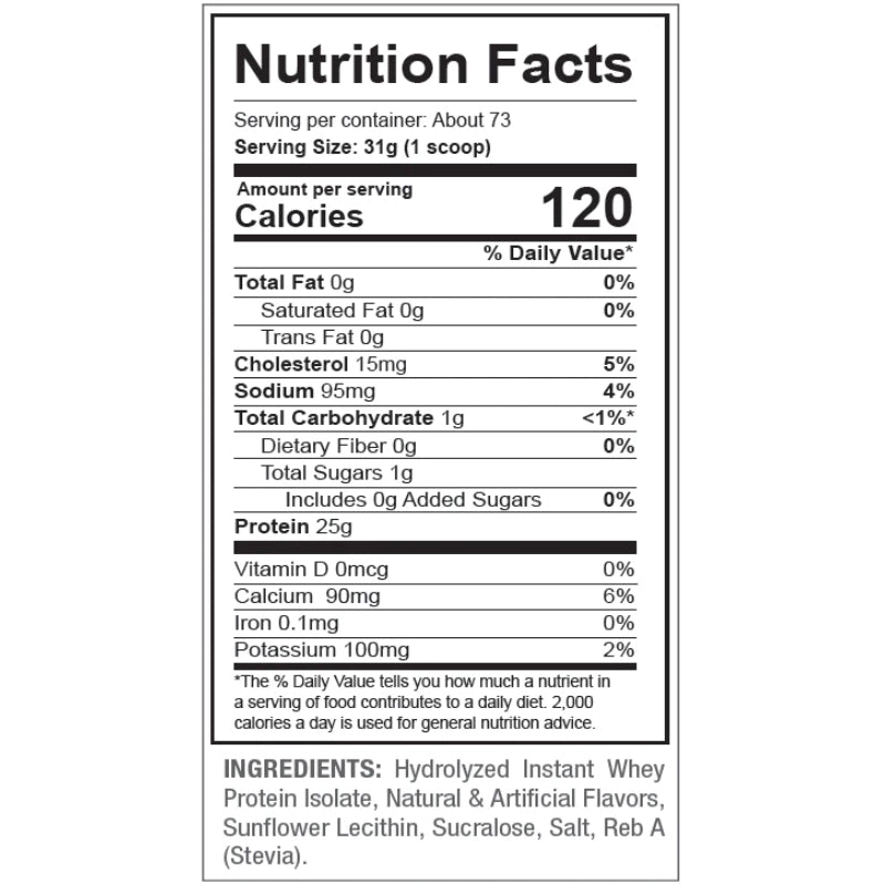 ANS N-Iso Hydro Whey Isolée - 1.8 lb