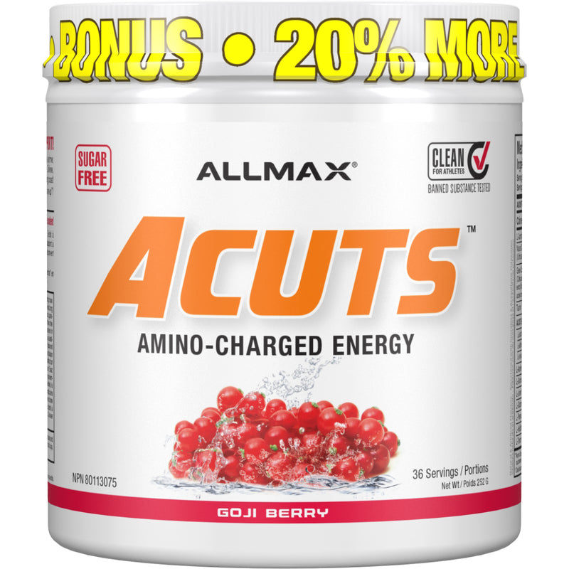 Allmax Acuts - 36 servings Goji Berry (Dye Free) - Energy Burner - Hyperforme.com