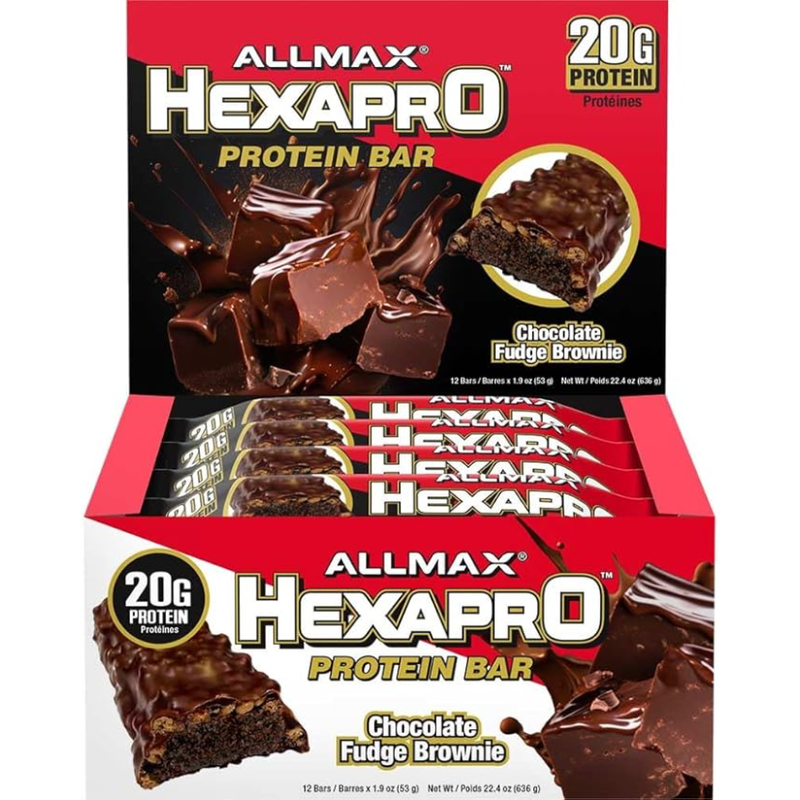 Allmax Hexapro Protein Bar - 12 Bars