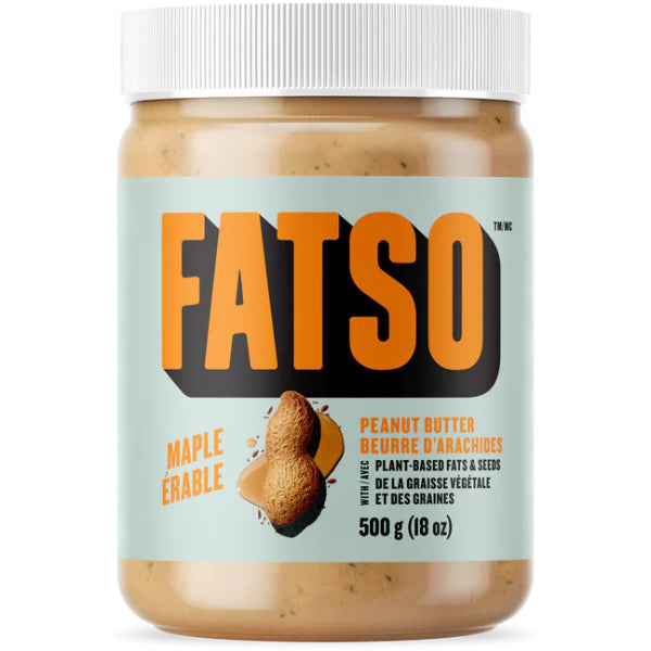 Fatso Hybrid Peanut Butter - 500g Maple - Snacks - Hyperforme.com
