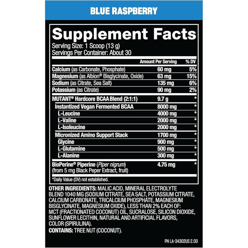 Mutant Hardcore BCAA - 30 Servings