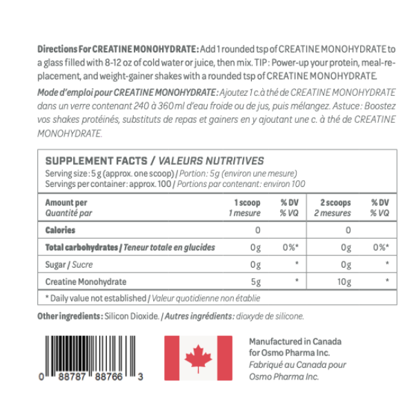 Osmo Pharma Creatine Monohydrate - 500g
