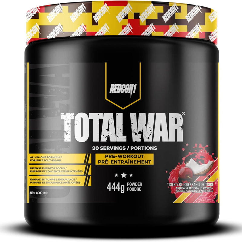 Redcon1 Total War - 30 Servings Tiger's Blood - Pre-Workout - Hyperforme.com