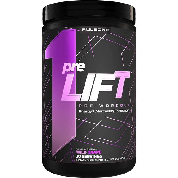 Rule1 Pre Lift Pre Workout - 30 Servings Wild Grape - Pre-Workout - Hyperforme.com