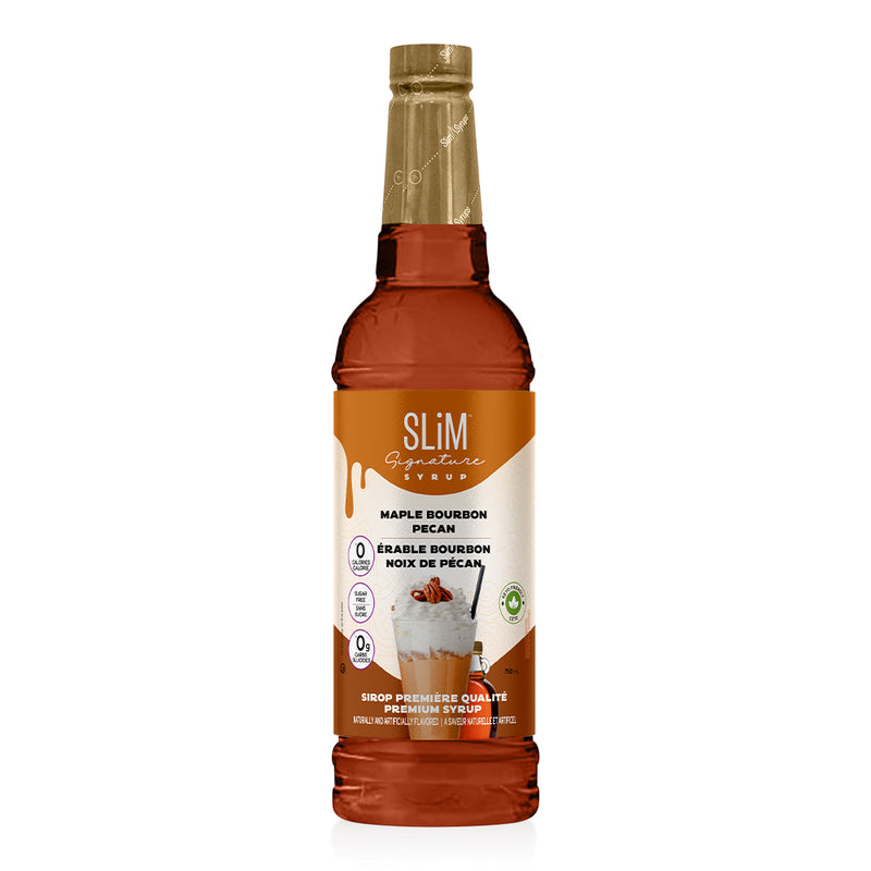 Slim Syrups Sugar free Syrups - 750ml Maple Bourbon Pecan - Flavors & Spices - Hyperforme.com