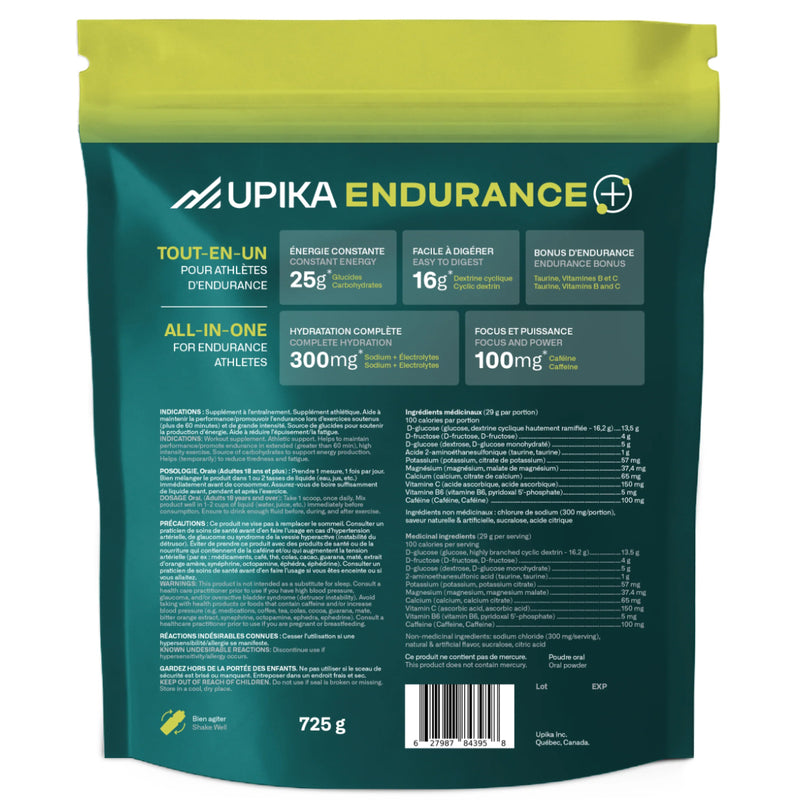 Upika Endurance Sports Fuel + Caffeine - 25 Servings