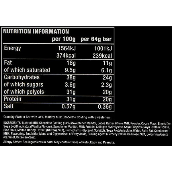 Warrior Crunch Protein Bar - 12 Bars