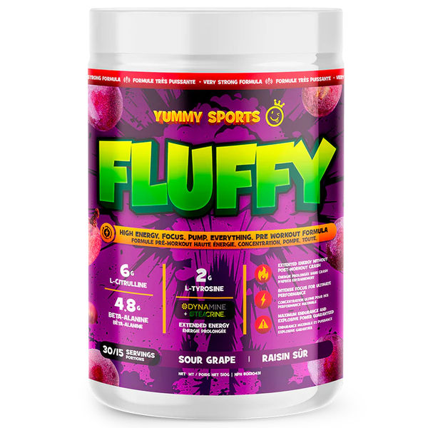 Yummy Sports Fluffy Pré-Workout - 30 Portions
