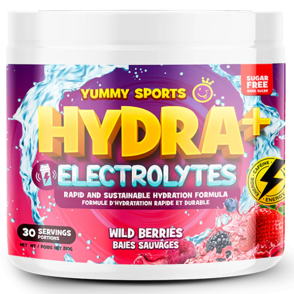 Yummy Sports Hydra+ Electrolytes with Caffeine - 30 servings