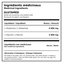 Ingrédients médicinaux ATP Lab Glutamed avec 4 000 mg de L-glutamine et 1 000 mg de L-glycine par portion de 5 g