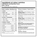 Valeur nutritive et ingrédients ATP Lab Greens And Reds Whole Foods Baies avec trois mélanges biologiques par portion de 8 g