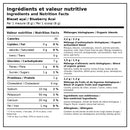Nutrition Facts and Ingredients for ATP Lab Greens And Reds Whole Foods Blueberry Açaí with Three Organic Blends per 8 g Serving