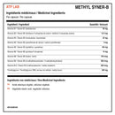 Ingrédients médicinaux et non médicinaux ATP Lab Methyl Syner-B avec vitamines B méthylées et triméthylglycine par capsule