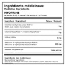 Ingrédients médicinaux ATP Lab Myoprime avec créatine monohydrate, MagnaPower, HMBca, PEAK ATP et vitamine D3 par portion de 7 g