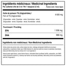 ATP Lab Omega-3 Triglyceride Green Apple ingrédients médicinaux avec 1 936 mg d'EPA et 968 mg de DHA par 5 ml