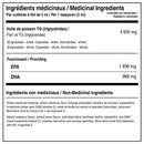 Ingrédients médicinaux d'ATP Lab Omega-3 Triglycéride Framboise-Limonade avec 1 936 mg d'EPA et 968 mg de DHA par 5 ml