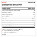 ATP Lab PreBioFib medicinal ingredients per 10 g serving with prebiotic fibre blend