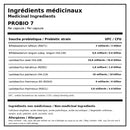 Ingrédients médicinaux ATP Lab Probio7 avec sept souches probiotiques totalisant 50 milliards d’UFC par capsule