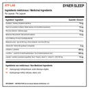 Ingrédients médicinaux et non médicinaux ATP Lab Syner Sleep avec mélatonine MicroActive, L-théanine et plantes par capsule