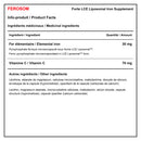 Ferosom Forte LCE Liposomal Iron - 20 caps