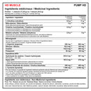 Muscle Pump HD medicinal ingredients with citrulline, beta-alanine, creatine, betaine, Nitrosigine and VasoDrive-AP - HYPERFORME.COM