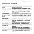 Ingrédients non médicinaux par saveur de Limitless Pharma Advanced Whey Protein 5 lb
