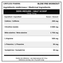 Limitless Pharma Blow Pre-Workout medicinal ingredients per 7.6 g half scoop - HYPERFORME.COM