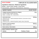 Nova Pharma Complexe de Collagène Marin with hydrolyzed fish collagen, hyaluronic acid, vitamin C and biotin - HYPERFORME.COM