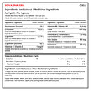 Ingrédients et valeurs nutritives de Nova Pharma Oxia : jujubes au vinaigre de cidre avec vitamines E, B6 et B12, folate et iode - HYPERFORME.COM

