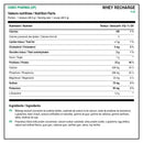 Valeurs nutritives et ingrédients Osmo Pharma (OP) Whey Recharge 5 lb par mesure de 28,5 g