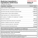 Ingrédients médicinaux de XPN Adipo-X 120 capsules – carnitine, fenugrec, épine-vinette, thé vert, quercétine et vitamines B