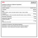 XPN Anabol-X medicinal ingredients with L-tyrosine, maca, tongkat ali, resveratrol, vitamin B6 and zinc per capsule