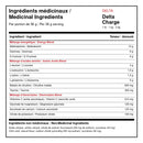 Ingrédients médicinaux XPN Delta Charge avec glucides, BCAA, glutamine, citrulline et électrolytes par portion de 36 g