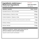 XPN Delta Electrolytes medicinal ingredients with calcium ascorbate, potassium citrate, magnesium citrate, vitamin B6, D-ribose and dextrose per capsule