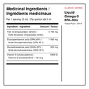 Ingrédients médicinaux XPN Omega-3 EPA+DHA liquide Tropical Punch avec huile de poisson, EPA, DHA et vitamine D