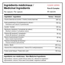 Ingrédients médicinaux XPN Pure B Complex avec choline, vitamines B actives, biotine et folate par capsule