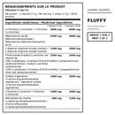 Ingrédients médicinaux Yummy Sports Fluffy partie 1 avec citrulline, bêta-alanine, arginine, carnitine, agmatine, tyrosine et choline