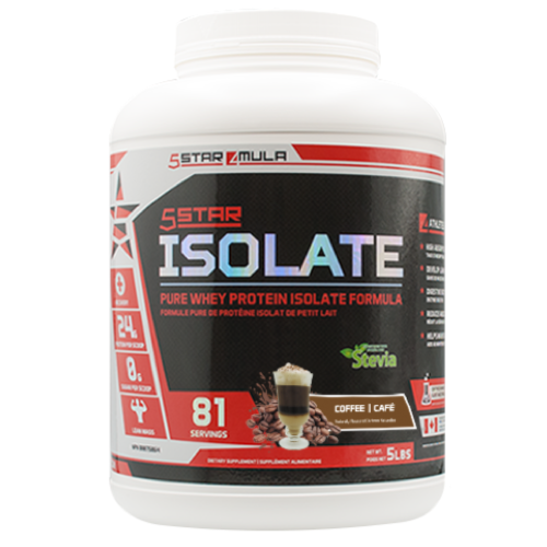 5Star4Mula Isolate Protein - 5lb Coffee - Protein Powder (Whey Isolate) - Hyperforme.com