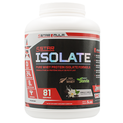 5Star4Mula Isolate Protein - 5lb Vanilla - Protein Powder (Whey Isolate) - Hyperforme.com