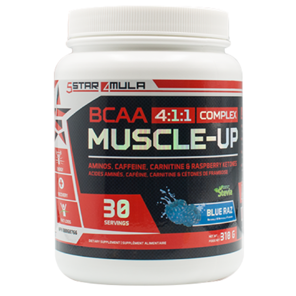 5Star4Mula Muscle Up - 30 Servings Blue Raz - BCAA - Hyperforme.com