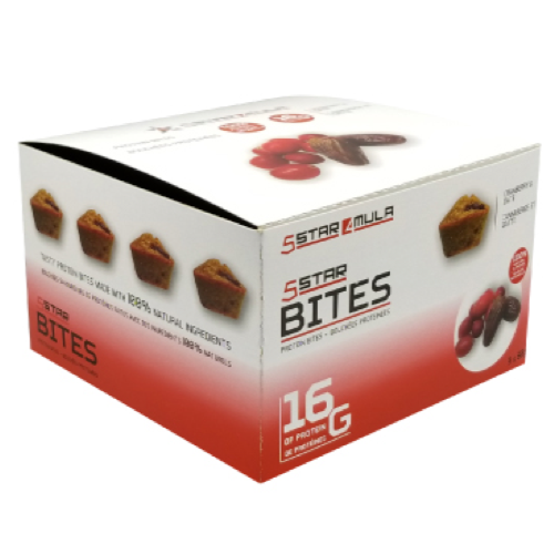 5Star4Mula Protein Bites - 1 Box Cranberry Dates - Protein Bars - Hyperforme.com