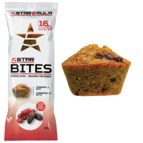 5Star4Mula Protein Bites - 1 Pack Cranberry Dates - Protein Bars - Hyperforme.com